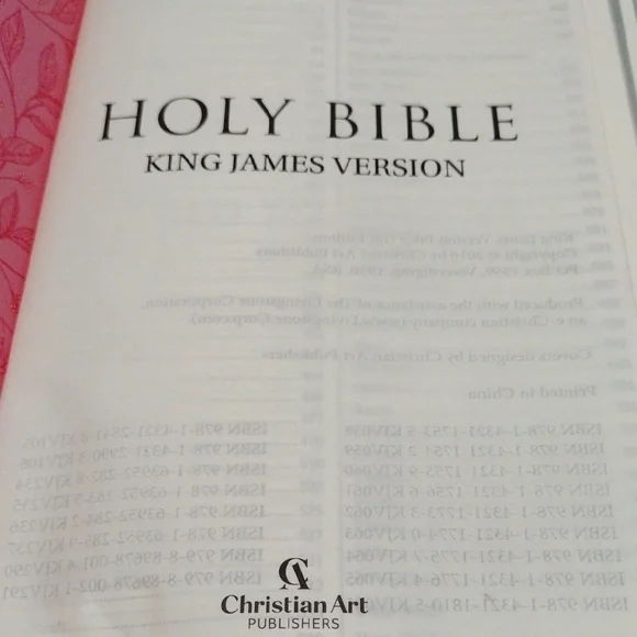 Pink Floral Embossed Holy Bible | Elegant Faith-Inspired Gift 🌸 - Picture 7 of 9